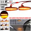LED Side Fender Dynamic Turn Signal Light Marker Lamp For Mitsubishi Lancer Evolution Evo X Outlander Sport RVR ASX Mirage 2014+