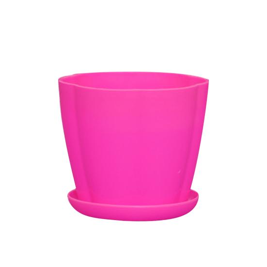 Practical Plant Pot Hydroponic Plant Petal Shape Shatterproof Unbreakable Dried Flower Pot