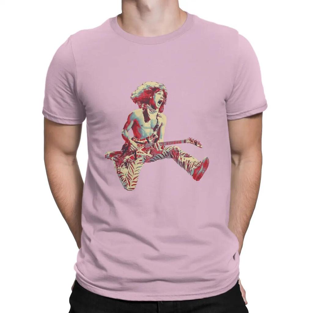 Beliebte Metal Rock Band T-Shirts für Unisex Baumwolle Mode für Unisex T-Shirts O-Ausschnitt Van Halen T-Shirt Kurzarm Kleidung Sommer