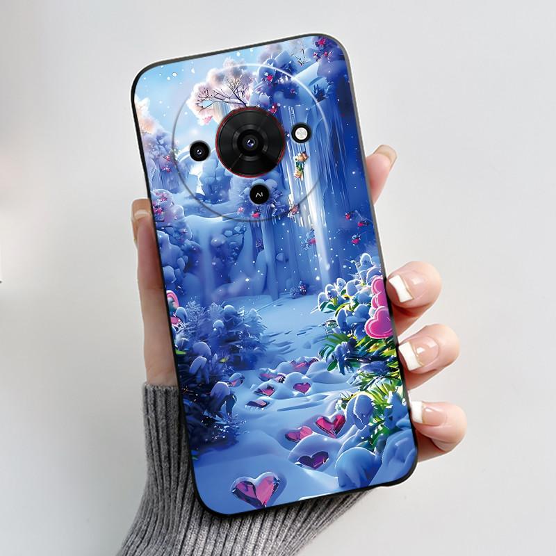 Cute Cartoon Case For ZTE Blade A76 5G Z2469N Capa Funda Printing Shell Protective Cover Soft Silicone Black Casing Coque