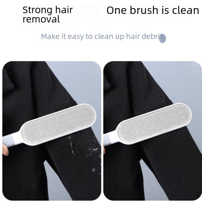 Double-Sided Retractable Dust & Hair Remover Brush for Clothing and Coats