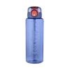 1 Liter Motivations-Wasserflasche mit Strohhalm-Mundstück Mit Zeitmarkierung Auslaufsichere Sport-Wasserflasche Für Fitnessstudio Camping Tour