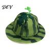 Joyful Holiday Event Hat Watermelon Party Hat, Wide Brim Sun Visor for Costume Parties, Creative Print Cap Lightweight Elastic Unisex Headwear Summer