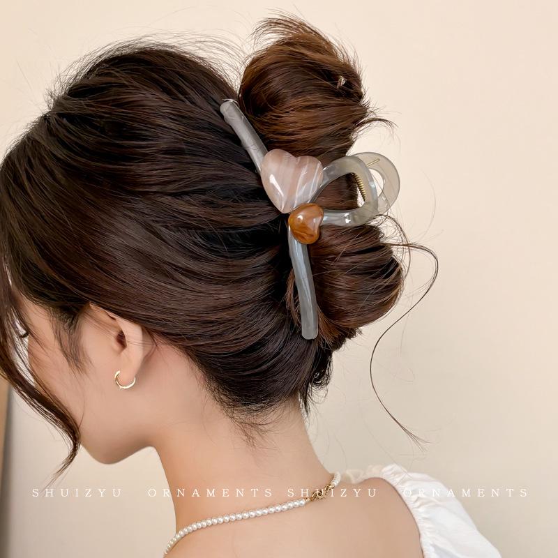 2025 Elegant Large Hair Clip for Women - Chic Shark Design for Thick Hair