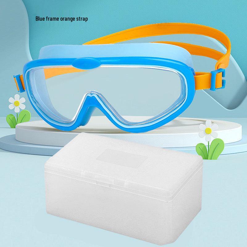 

Детские HD Водонепроницаемые Антизапотевающие Очки для плавания с большой оправой