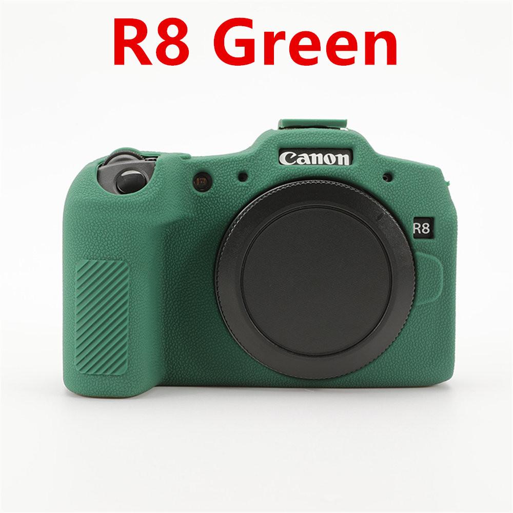 Litchi Pattern Soft Silicone Camera Body Case For Canon EOS 5D3 5D4 R50 R6 R6II R8 Rubber Cover Skin