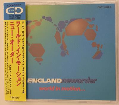CD ENGLANDNEWORDER  World In Motion... COCY5102 Factory 1990 Japan Dance  Electronica Used