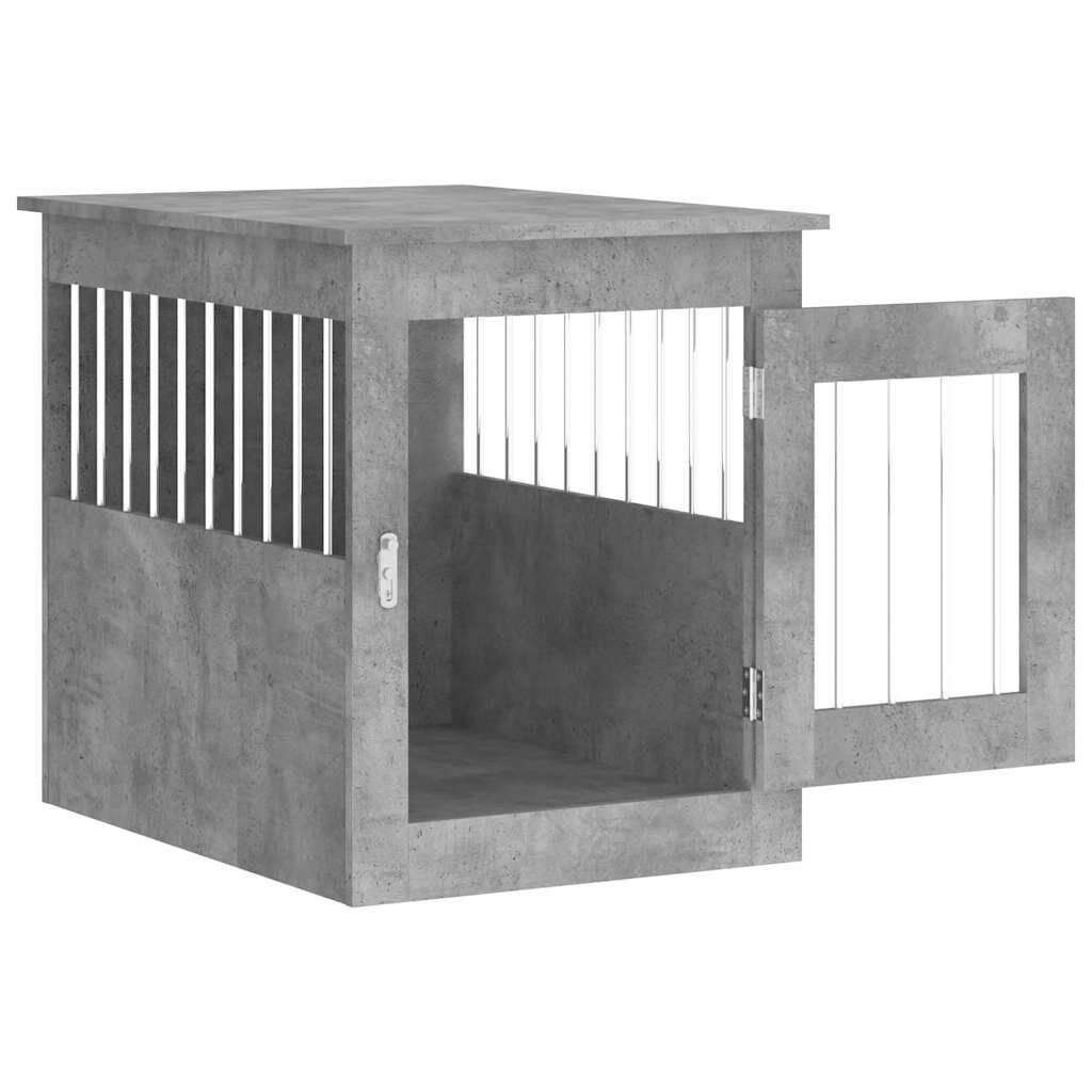vidaXL Dog Crate Furniture Concrete Gray 55x75x65 cm