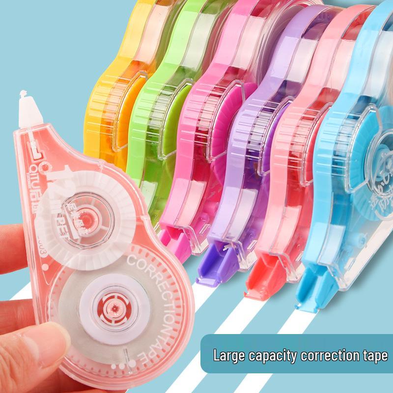 Qitu Correction Tape Set: High-Capacity 72M for Students and Kids
