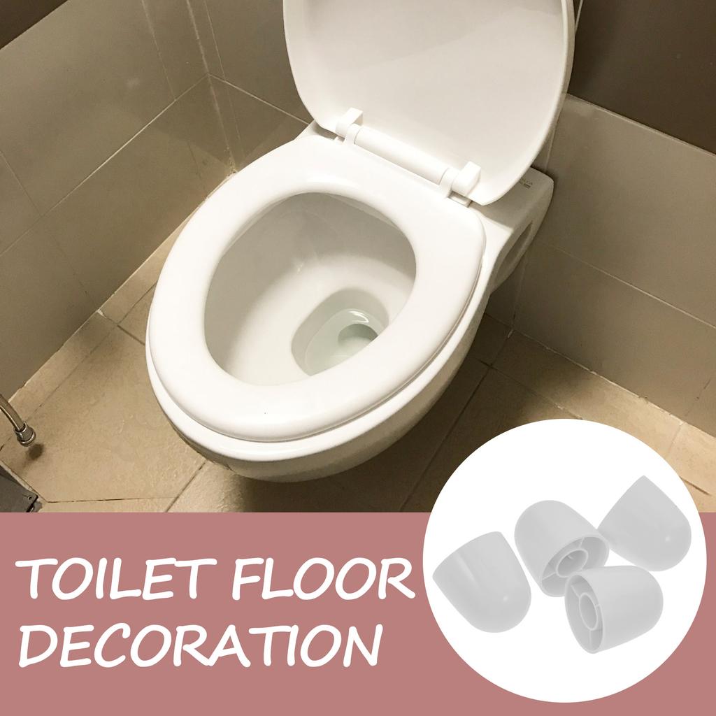 4Pcs Toilet Bowl Bolt Caps Covers Decorative Screw Caps for Toilet Seat Floor Bolts Bathroom Accessories Neat Tidy Appearance