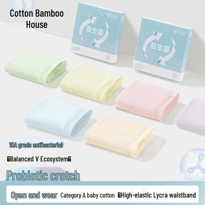 

Mianzhuyu Women s 10A Antibacterial Pure Cotton Briefs (3-Pack)