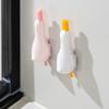 Adorable Duck Shapeds Hair Clip Wall Mounted Double Head Bathroom Organizers For Hair Accessories Cleaning Tool