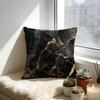 Marble Texture Cushion Cover Cozy Velvet Throw PillowSoft Warm Cushion For Sofa  Bed