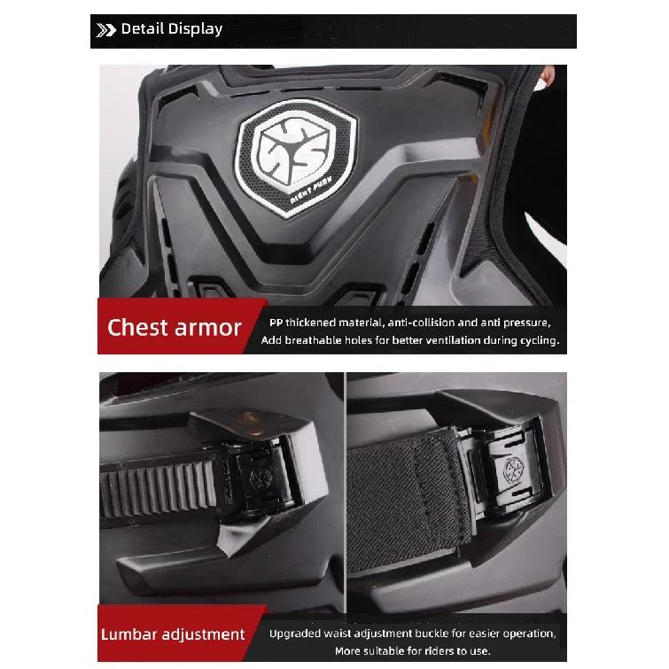 SCOYCO Motorcycle Armor Vest Protection Jacket Motocross Body Armor Dirtbike Accessories Back Protective Gear Moto Equipment