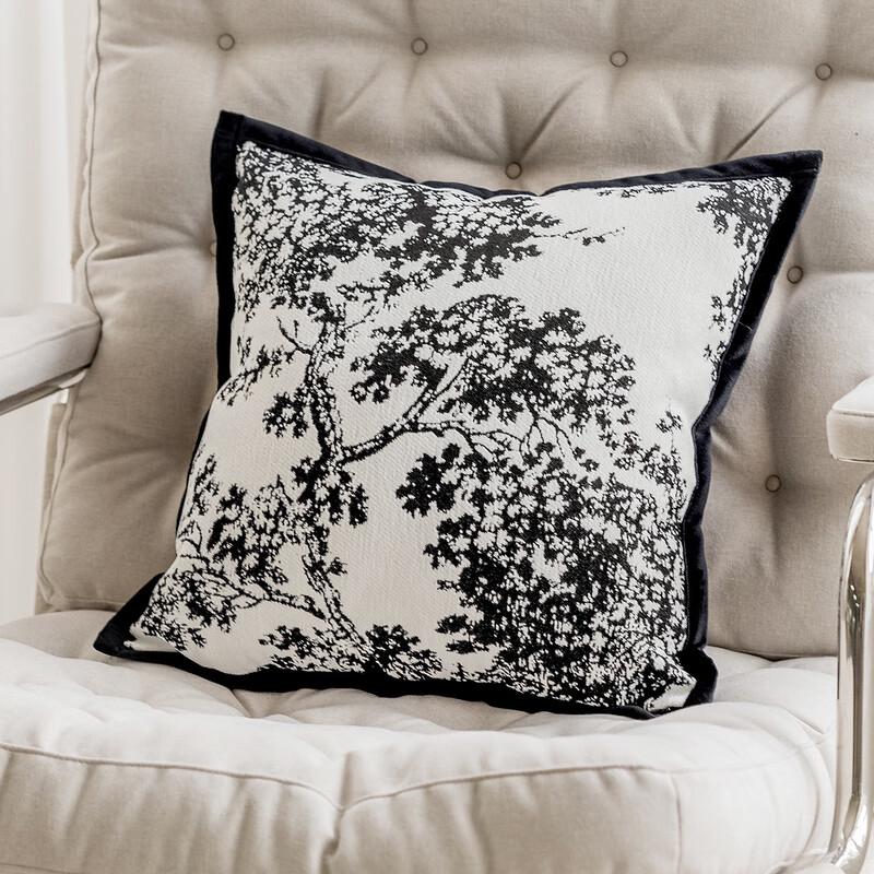 Small Fragrant Style Plaid Sofa Cushion Cover