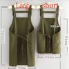 Fashionable Splash-Proof Korean Style Apron for Home Kitchen Cooking and Catering Special Work Clothes for Adults Waiter
