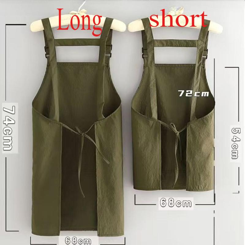 Fashionable Splash-Proof Korean Style Apron for Home Kitchen Cooking and Catering Special Work Clothes for Adults Waiter