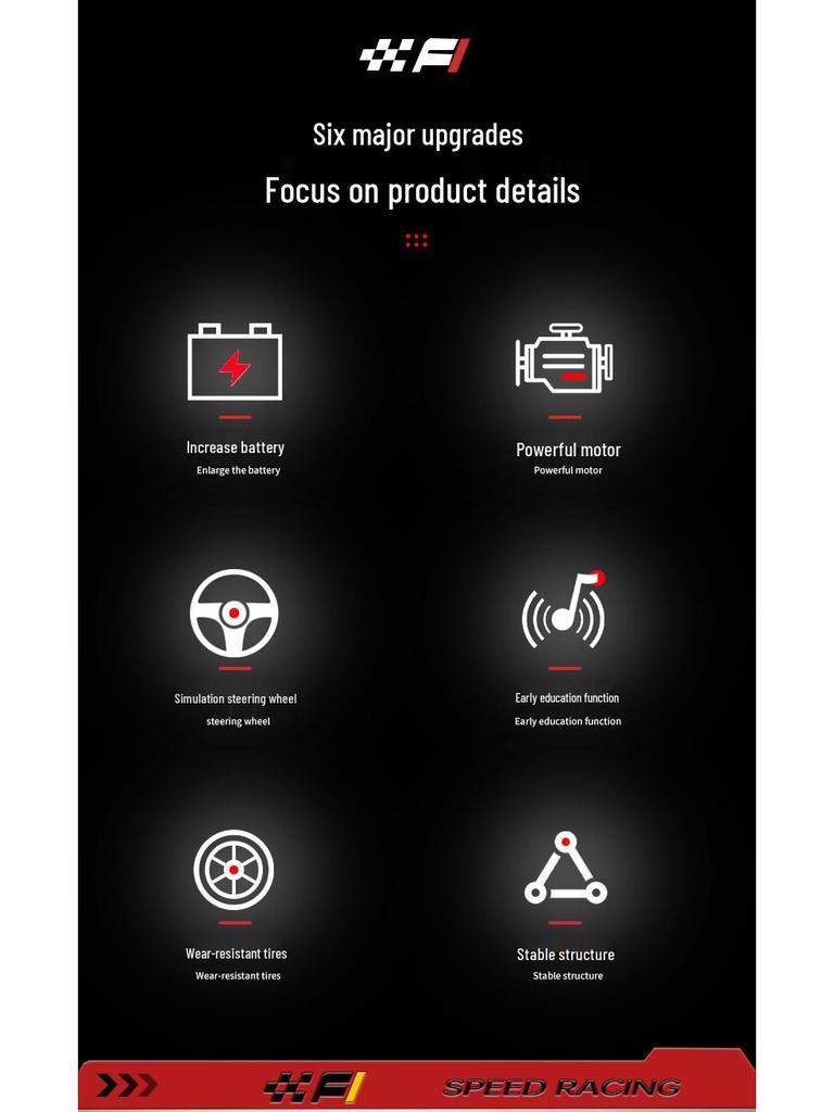 Go-Kart Elétrico Infantil: Passeio de Quatro Rodas para Crianças de 1 a 3 Anos