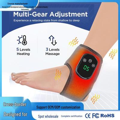 5-stufige beheizbare Knöchelbandage & 3-stufiges Vibrations-Fußmassagegerät