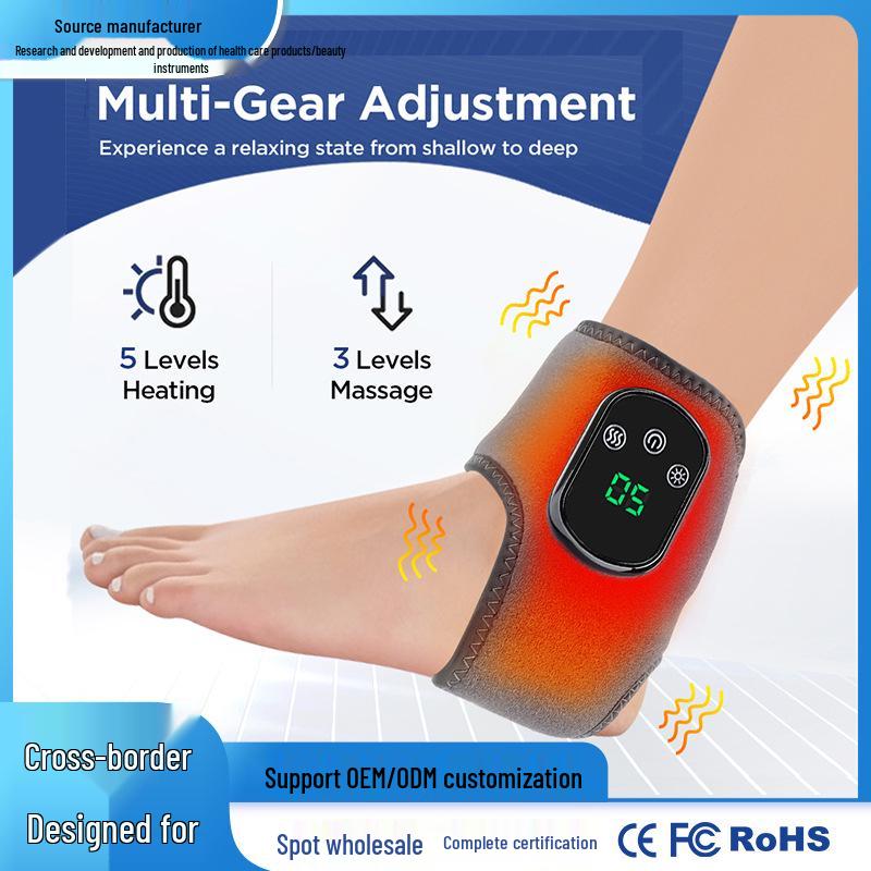 5-Level Heated Ankle Support & 3-Level Vibration Foot Massager