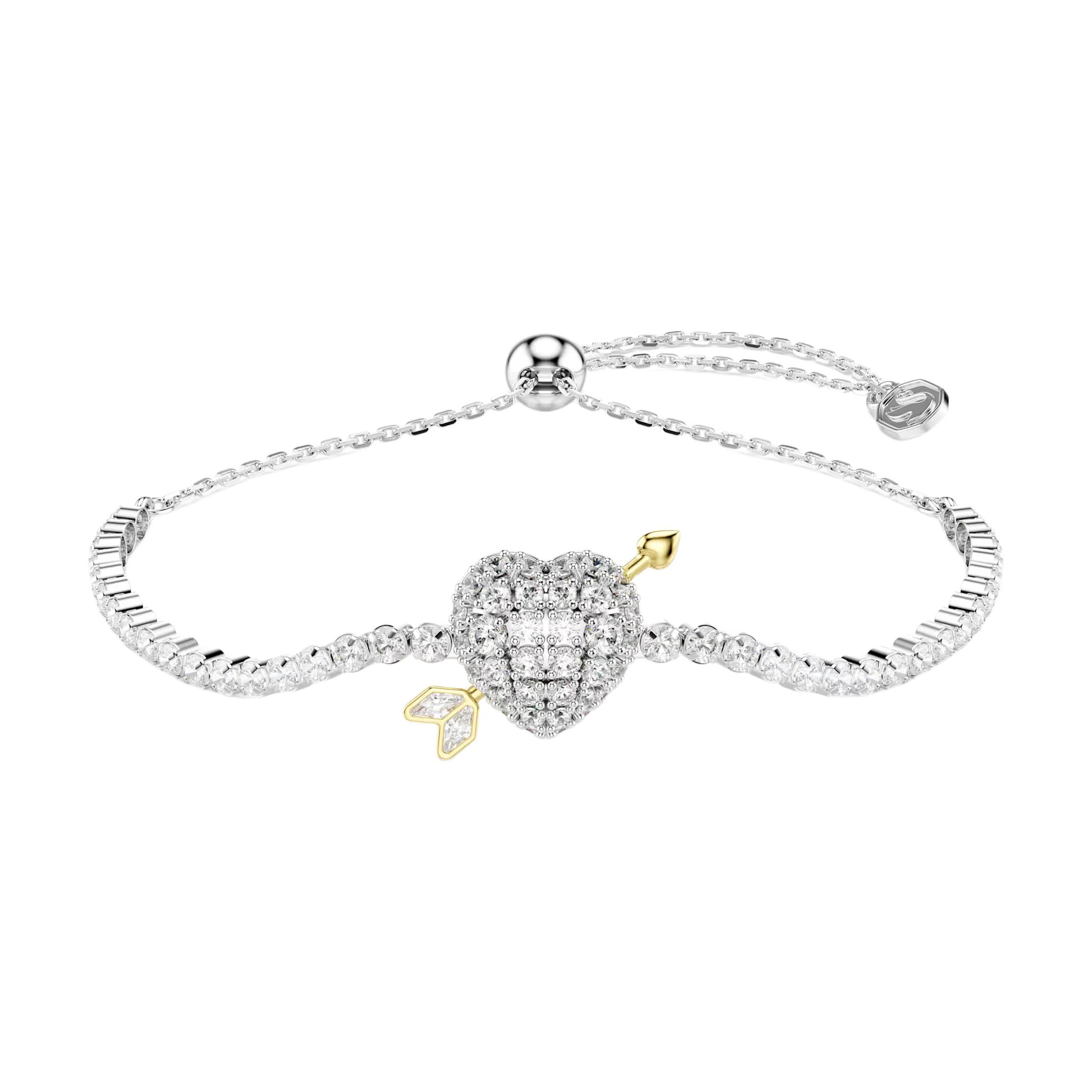 Swarovski Cupids Arrow Style Design Bracelet With Cubic Zirconia Women Bracelet White 5742022 Box (Random Color)