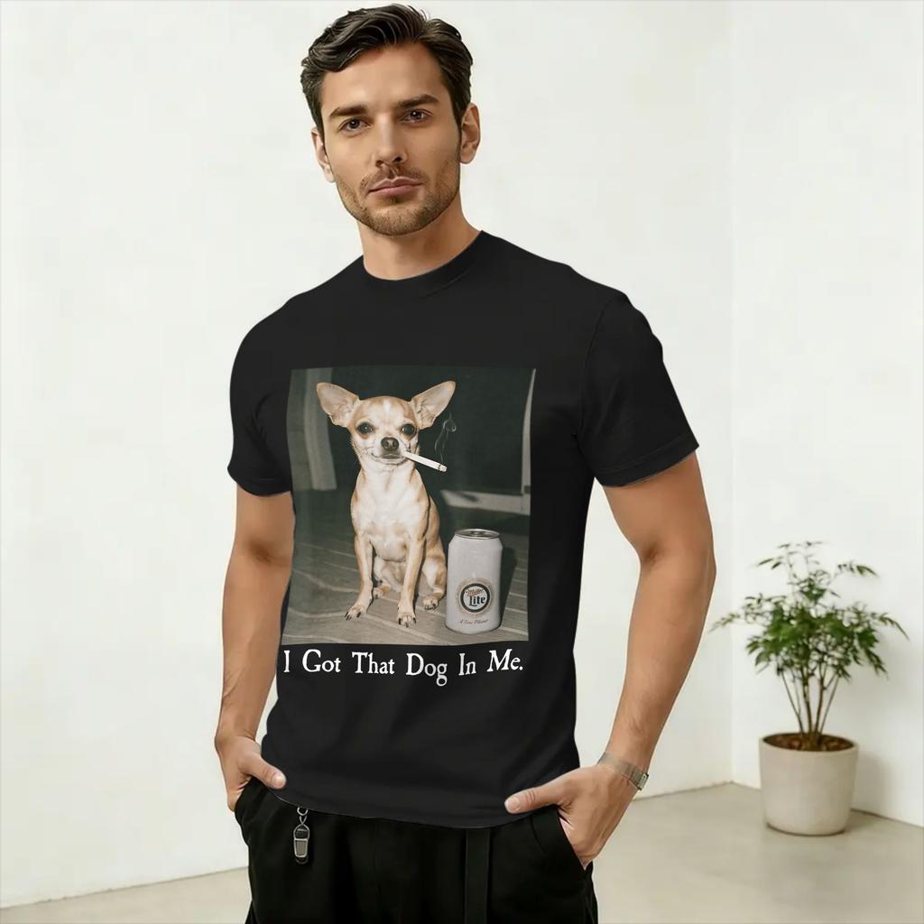 Harajuku T-Shirt Summer Funny I Got That Dog In Me Meme Hip Hop T-Shirts Cotton Tee Shirt for Unisex's Y2K Retro Short Sleeve Tops