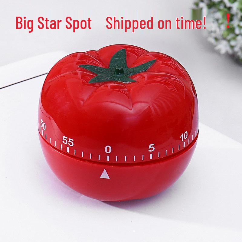 Tomato Kitchen Countdown Timer: Electronic & Mechanical Reminder