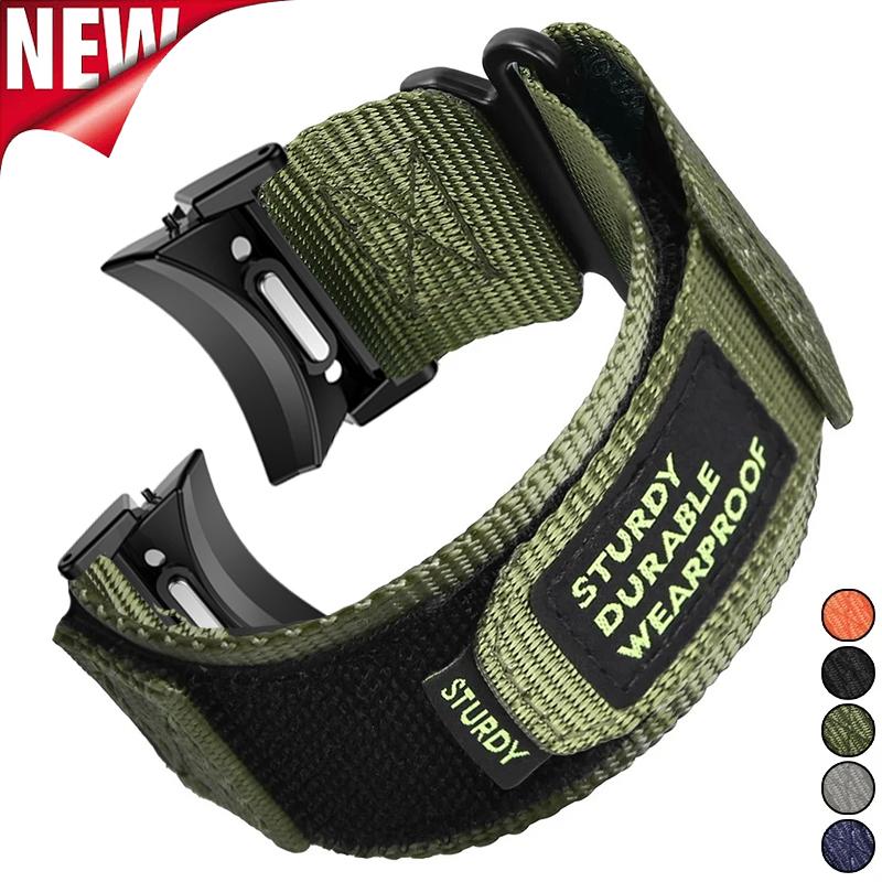 Pulseira de Nylon Sem Frestas para Samsung Galaxy Watch 6 Classic 43mm 47mm 7 6 5 4 40mm 44mm Bracelete Esportivo para Pulseira Galaxy Watch 5Pro 45mm
