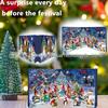Cross-Border 24-Day Christmas Advent Calendar Resin Gnome Ornament Set