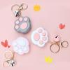 Mini Fidget Toy Lovely Portable Funny Cat Paw Push Fidget Game Keychain for Children