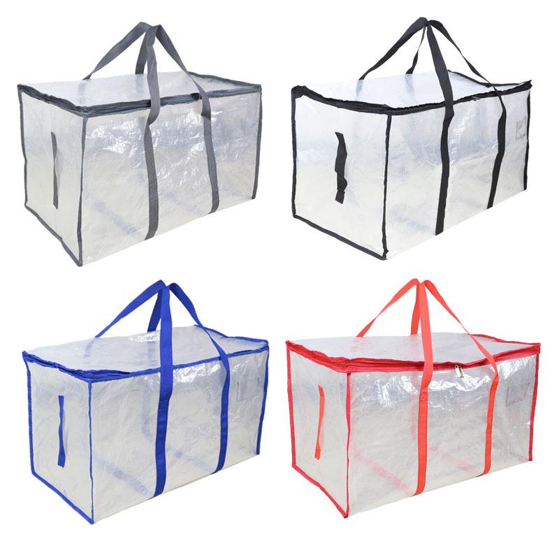 Large Capacity Quilt Storage Bag Transparent Quilt Clothes Sorting Bag Luggage Moving Packaging Bag Special Artifact