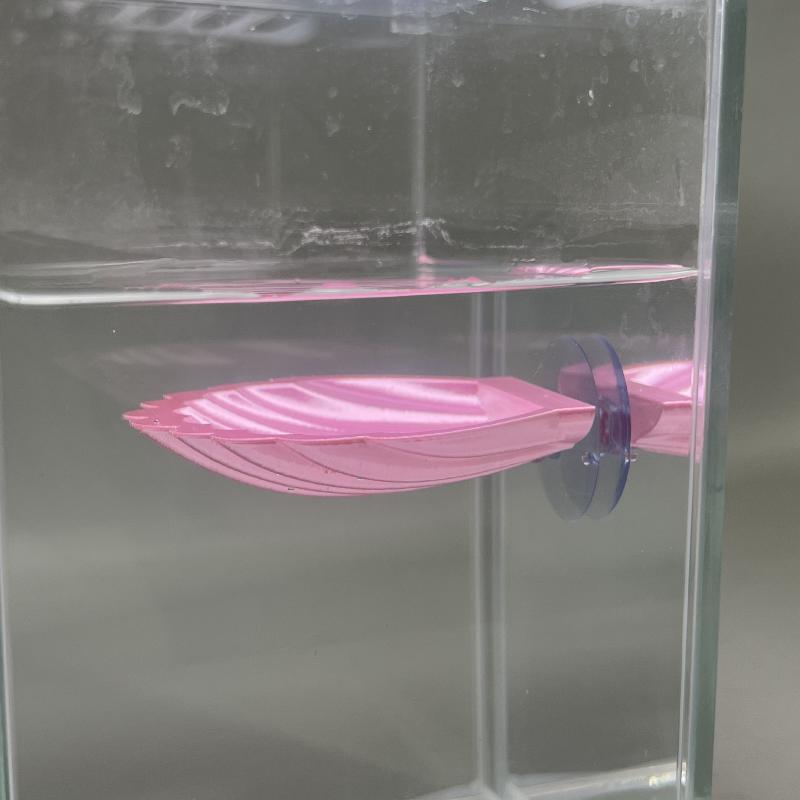 Shell Shaped Betta Fish Spawning Rest Platform With Strong Suction Cup Smooth Surface For Home Aquarium Decor