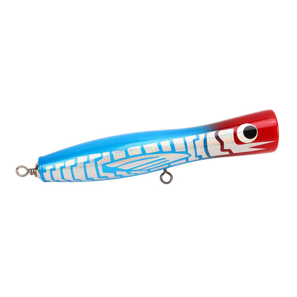 Popper Fishing Lure Attractive Colors Reflective Basswood 7.1in 3oz Large Popper Fishing Lure for Bass Tuna GT