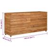 Raised Garden Bed 150 X 40 X 72 Cm Teak Reclaimed Wood and Steel