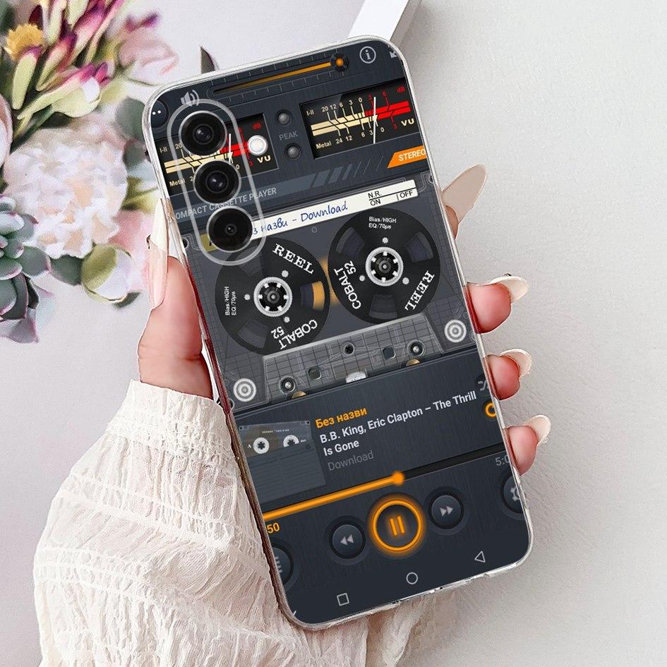 For Samsung Galaxy A26 A36 A56 5G Case 2024 New Stylish Flower Soft Clear Silicone Back Cover For Samsung A36 5G SM-A366B Bumper