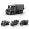 Camión Militar de EE. UU. de la Segunda Guerra Mundial M35 Vehículos Blindados de Transporte MOC Set de Bloques de Construcción Camión de Tropas Coche de Juguete para Niños Regalo de Cumpleaños