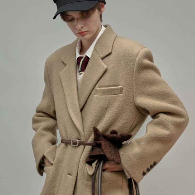 Fromwhere Suede Gloves Brown