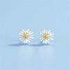 Korean Style Daisy Tulip Flowers Stud Earrings For Women Dropping Oil Pearl Crystal Earring for Women Girls Pretty Jewelry Gifts