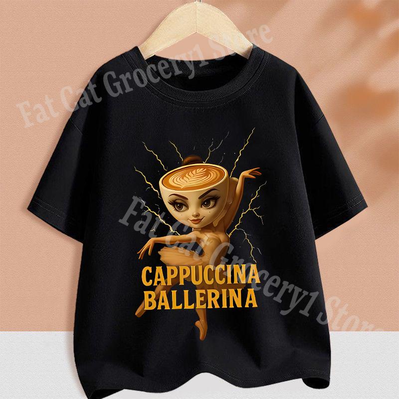 Kids T-shirt Summer Short Sleeve Tungtung Sahur Brainrot Cartoon Children Tees Tops Boys Girls Clothes