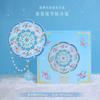 Portable Handheld Metal Mirror With Gilded Floral Butterfly Relief Design Retro Style Travel Makeup Women