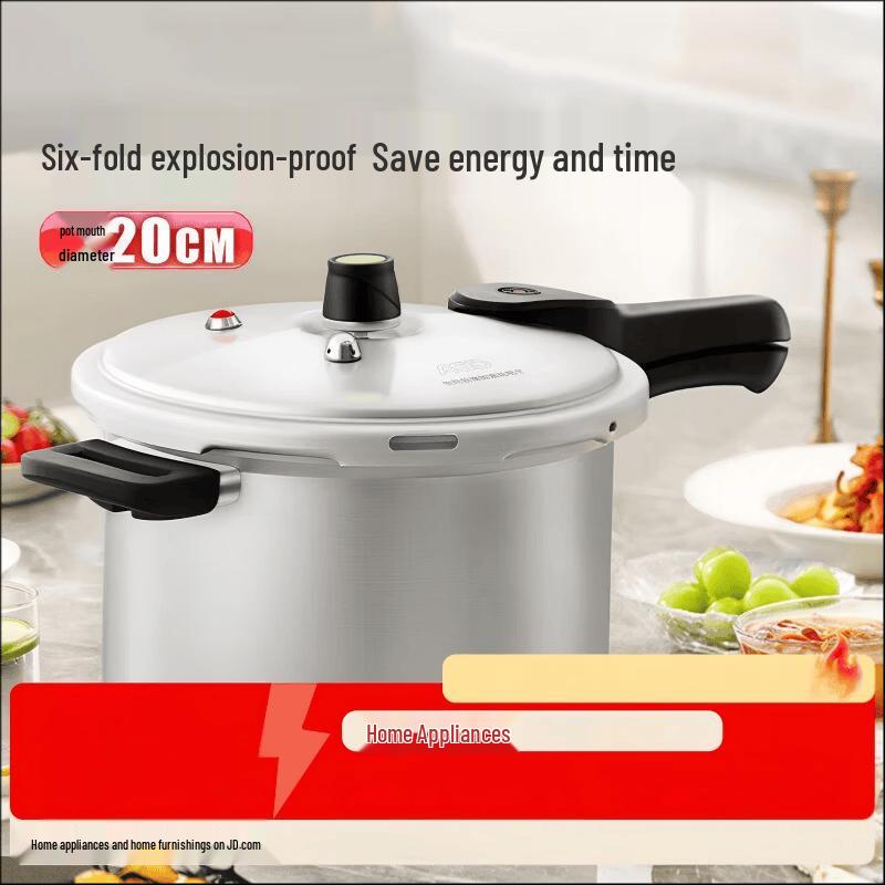 ASD 4L Aluminum Alloy Pressure Cooker for Gas & Induction
