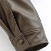 Kaslead New Arrival Women's Clothing Fashion Style Minimalist Retro Workwear Leather Jacket Coat 4749701
