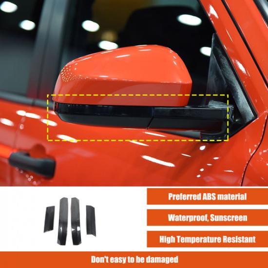 ABS Carbon Fiber Rearview Side Mirror Trim Cover Strip For Toyota Tacoma 2024+