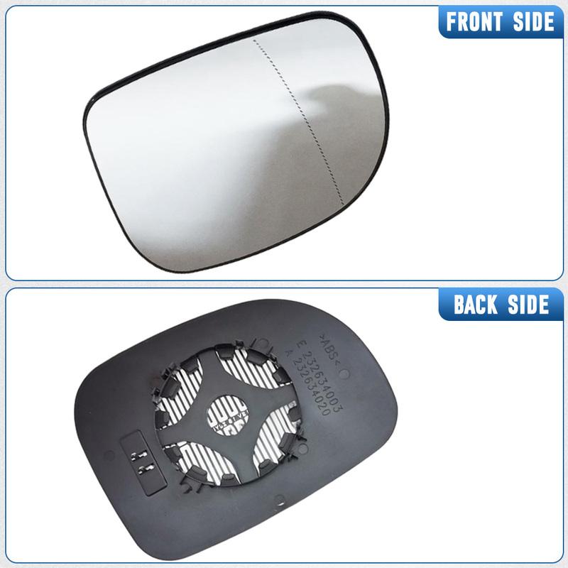 Verwarmd Spiegeldopglas voor Linker/Rechter Deurzijde Achteruitkijkspiegel voor Mercedes-Benz Viano W639 2003 2004 2005 2006 2007 2008-2010