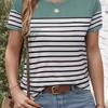 Summer Women's 3D Printed Crew Neck T-Shirt Fashion Versatile Breathable Trend Casual