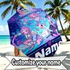 Custom Name Personalized Kpop Demon Hunter Print Umbrella, Auto Open Close, 8‑Rib Sturdy Frame, Commute Camping Hiking Use, Birthday Gift