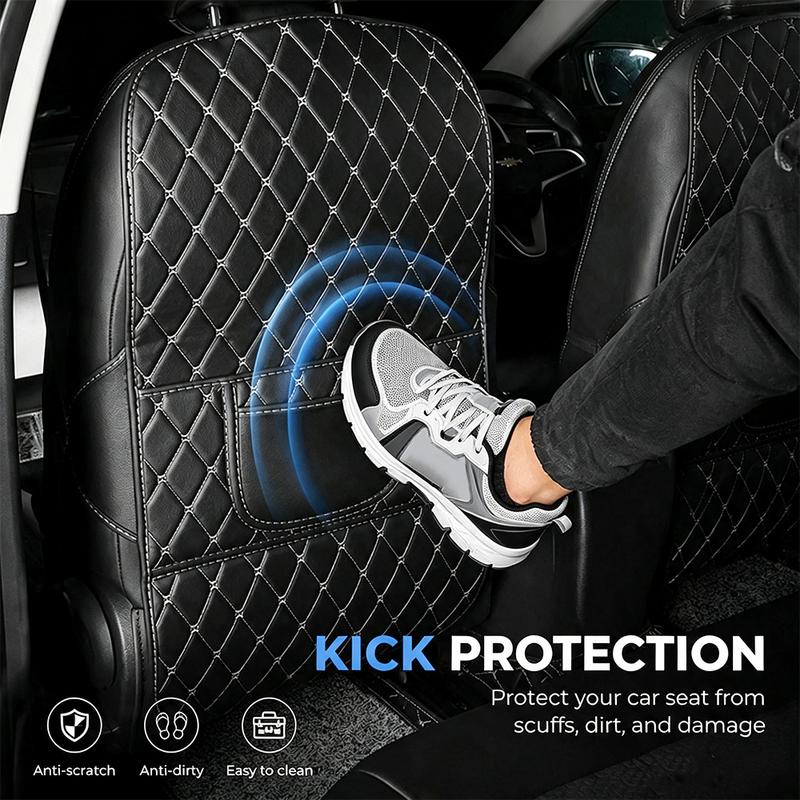 New Seat Anti Kick Pad for Hyundai Ioniq 5 2022-2024 PU Leather Car Anti-Kick Mats Auto Seat Back Protector Cover Durable Pads