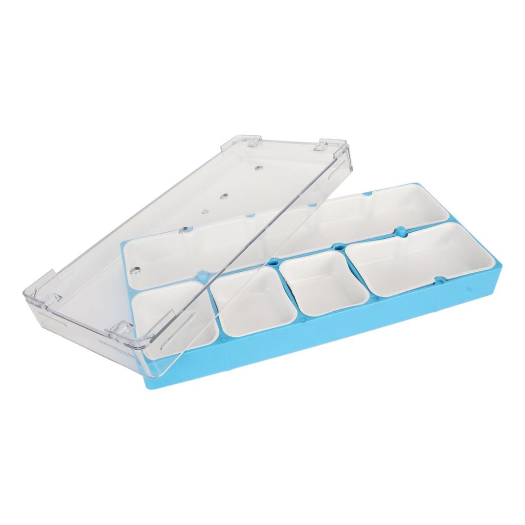 Watch Parts Storage Box 5 Compartments Rubber Lining Stackable Portable Watch Component Container for Screws Hardware