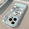 Bouquet Broken Flowers for IPhone15promax Mobile Phone Case 14 Transparent for Apple 16pro Feather Cream Case 12