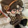 Niannyyhouse 20cm Plush Toy with Hat, Shirt, Vest, Pants, Tie, Backpack, Glasses, and Mailman Suit, Dress-Up Cotton Doll Clothes
